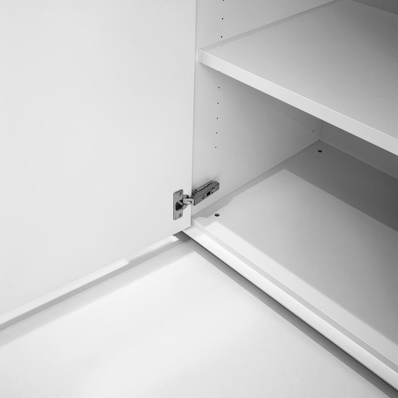 Piure - Nex Pur Box Kommode | mit Türen und Schubkästen / 80 x 100 x 40 cm / weiß RAL 9016