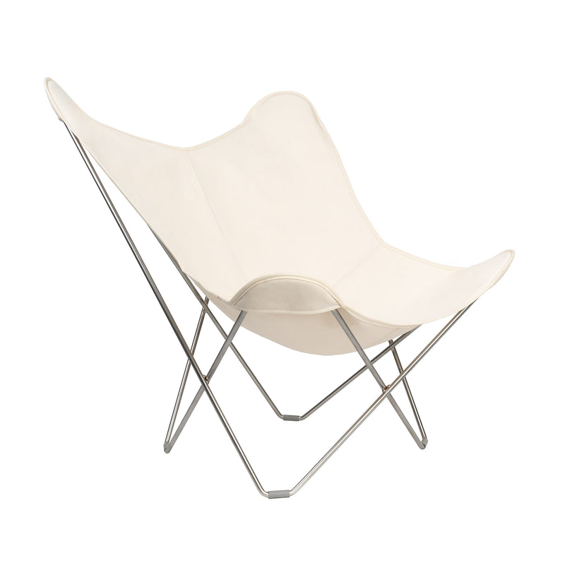 cuero - Cotton Canvas Mariposa Butterfly Chair | chrom