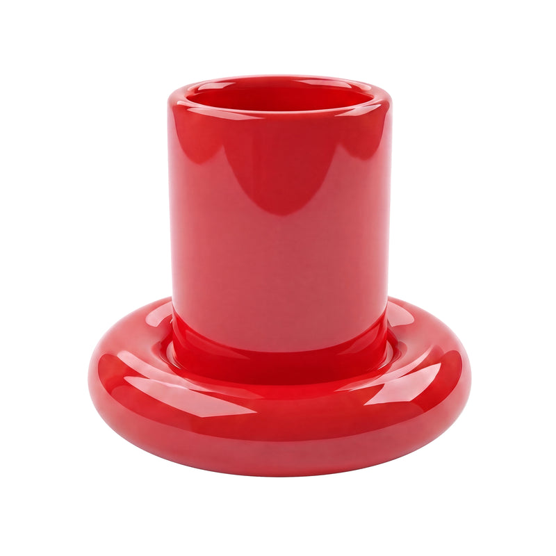 Gustaf Westman - Chunky Kerzenhalte Pillar | L / bright red