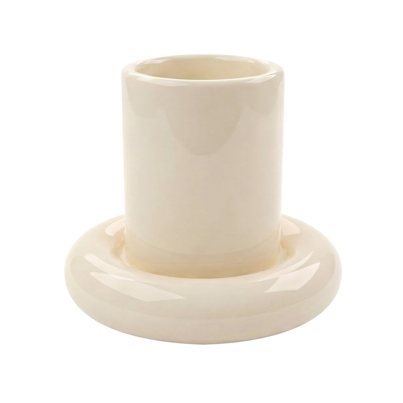Gustaf Westman - Chunky Kerzenhalte Pillar | L / cream