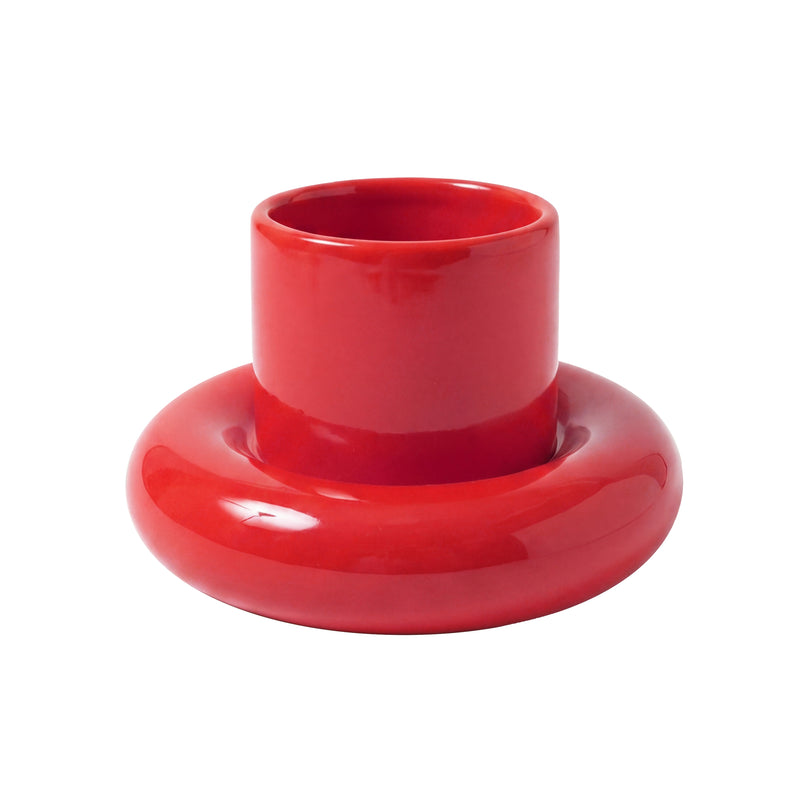 Gustaf Westman - Chunky Kerzenhalte Pillar | M / bright red