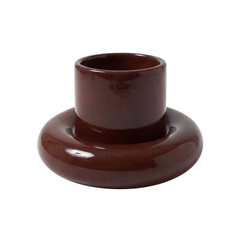 Gustaf Westman - Chunky Kerzenhalte Pillar | M / dark brown