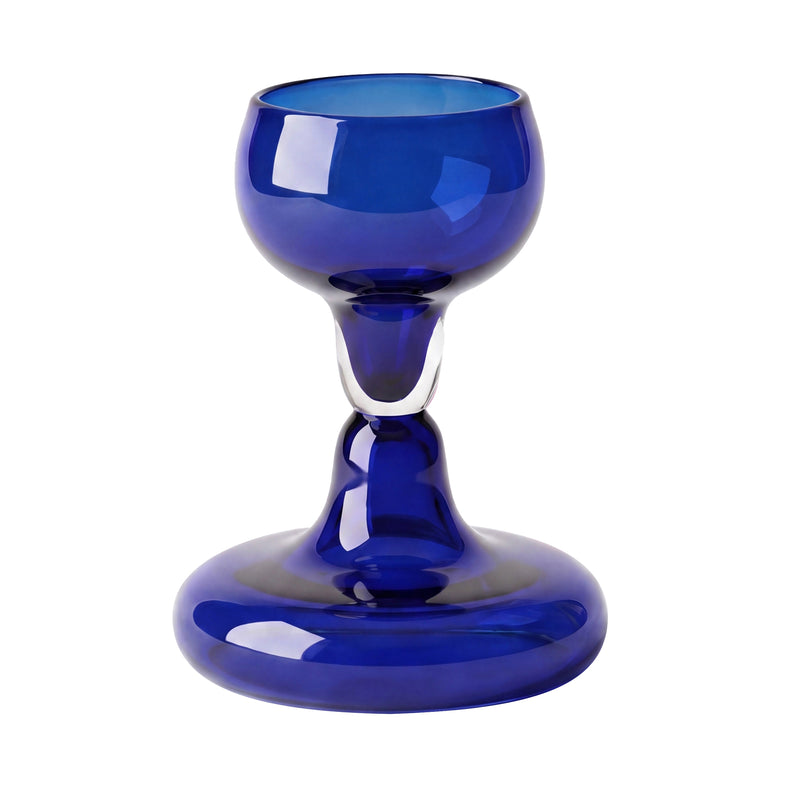 Gustaf Westman - Chunky Weinglas | cobalt blue