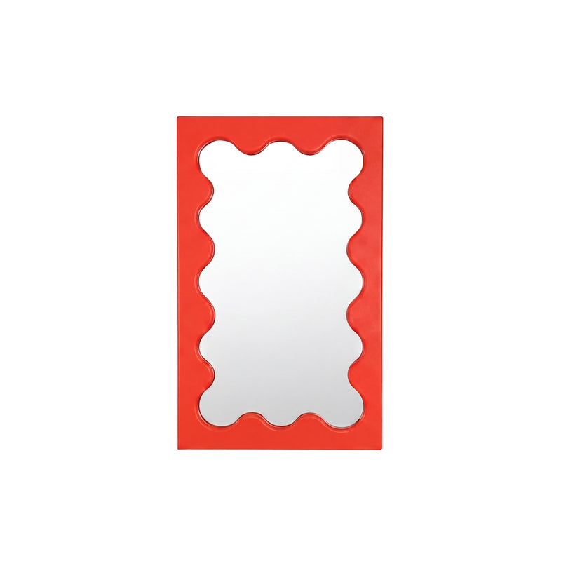 Gustaf Westman - Curvy Spiegel Micro | bright red