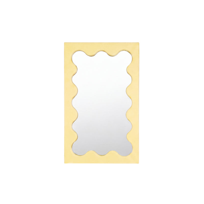 Gustaf Westman - Curvy Spiegel Micro | pale yellow