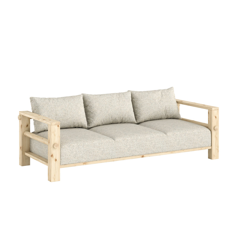 Karup - Bare Schlafsofa | soft chalk (640) / Kiefer klar lackier