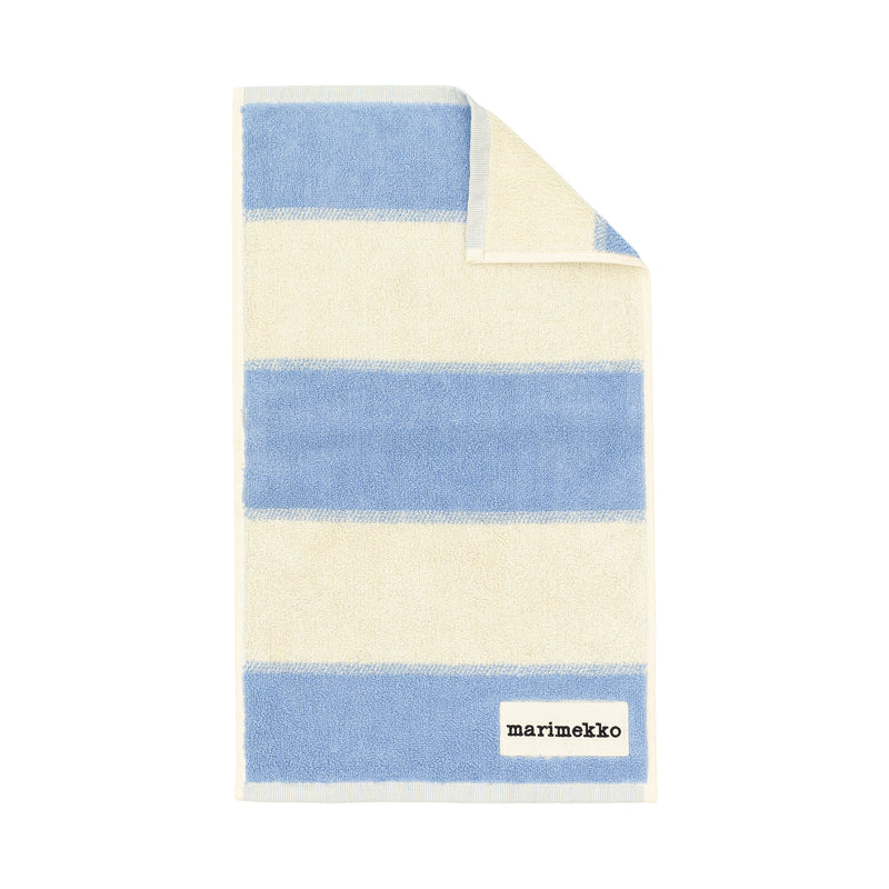 Marimekko - Galleria Gästehandtuch | 30 x 50 cm / hellblau / melon