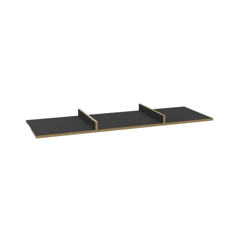 Müller Small Living - Bridge untere Ablage für Schreibtisch | schwarz matt