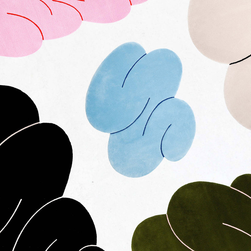 Okej - Squiggle Teppich, Cloud Blue |