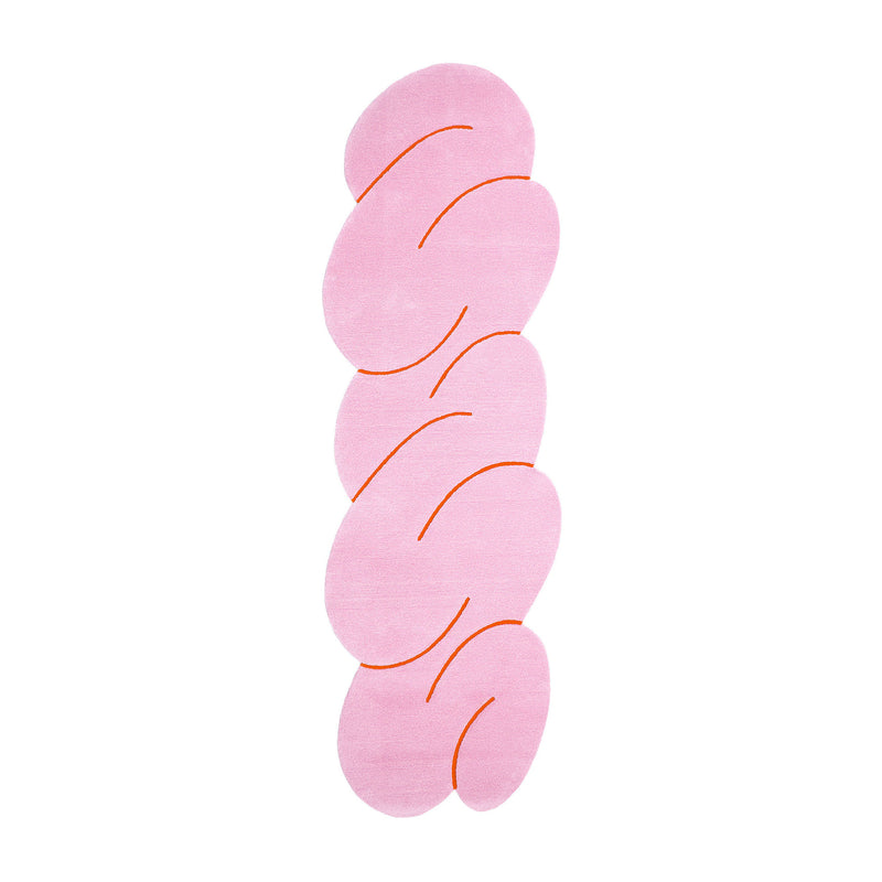 Okej - Squiggle Teppich, Pink Melange | small