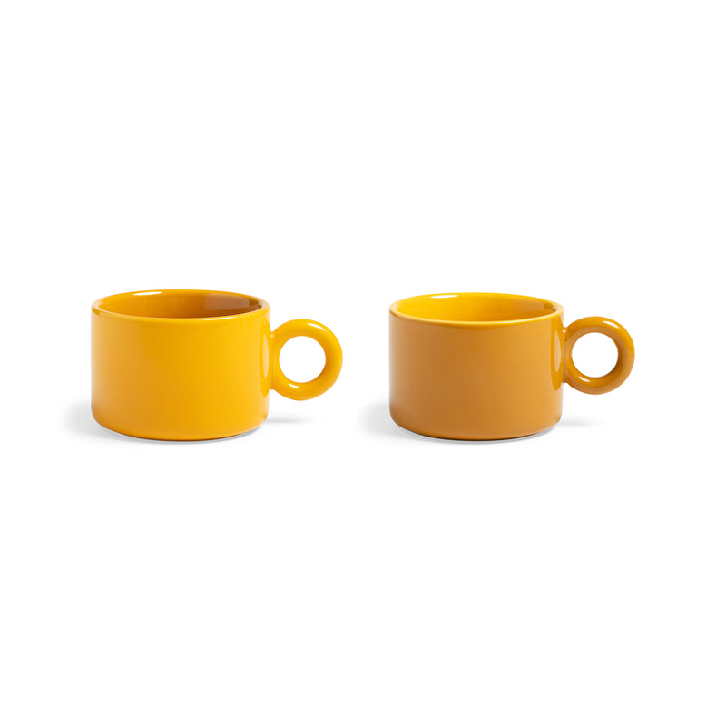 &klevering - Chiquito Tasse (2er-Set) | ocker