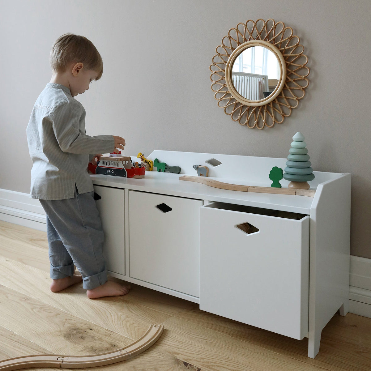 Banc enfant Luca avec rangement, par Cam Cam Copenhagen