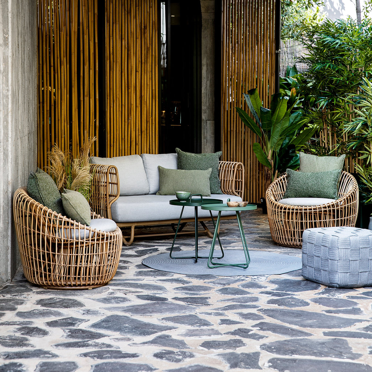 Cane-line - Fauteuil d'extérieur Nest Round