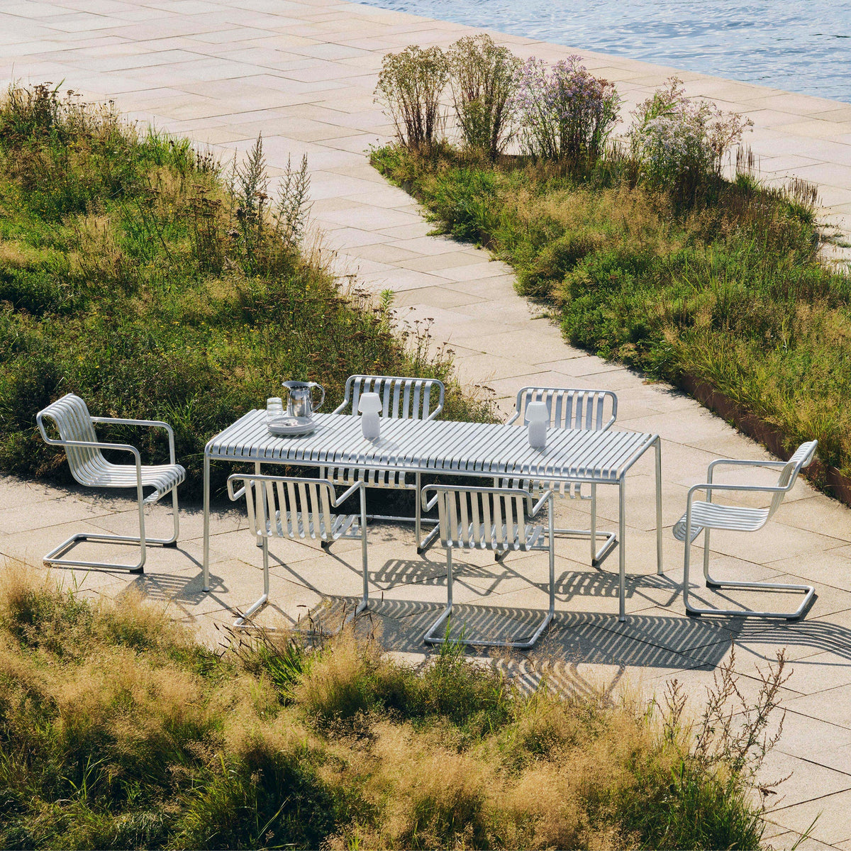 HAY - Table Palissade + 4 Dining Armchairs