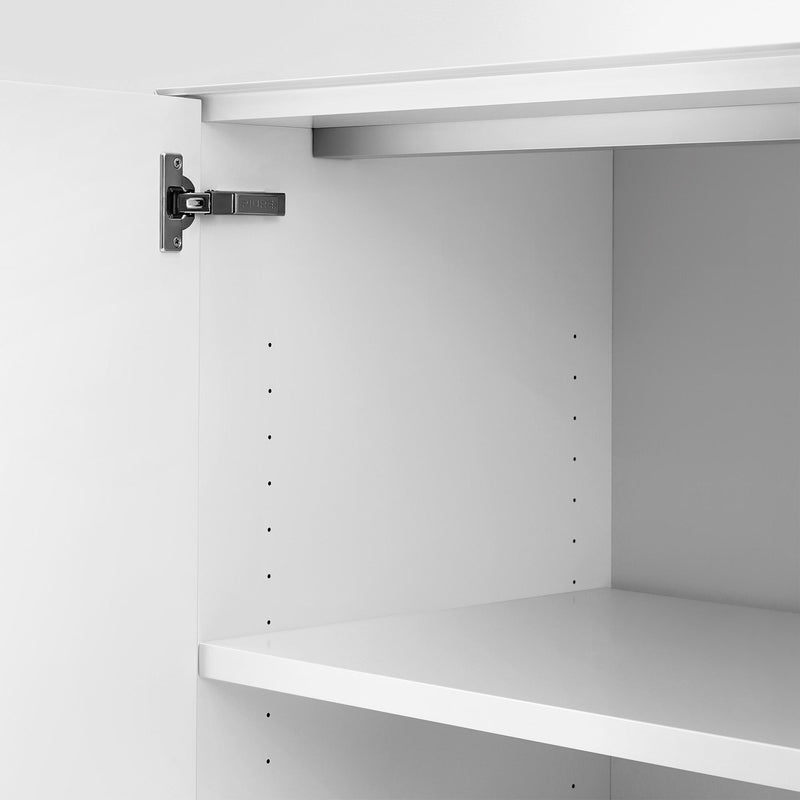 Piure - Nex Pur Box Kommode | mit Türen und Schubkästen / 80 x 100 x 40 cm / weiß RAL 9016
