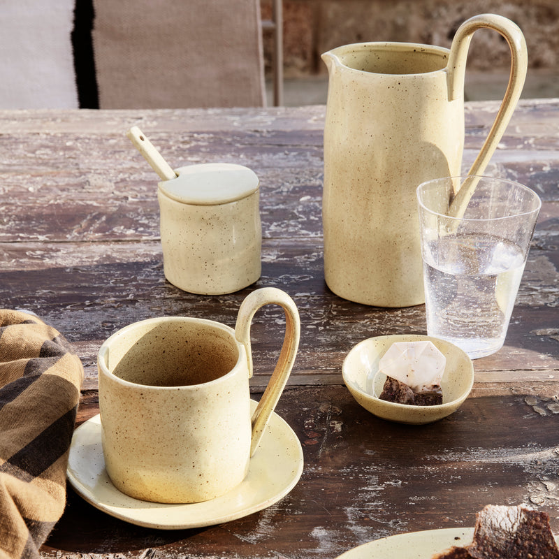 Ferm Living - Flow Marmeladenglas mit Löffel