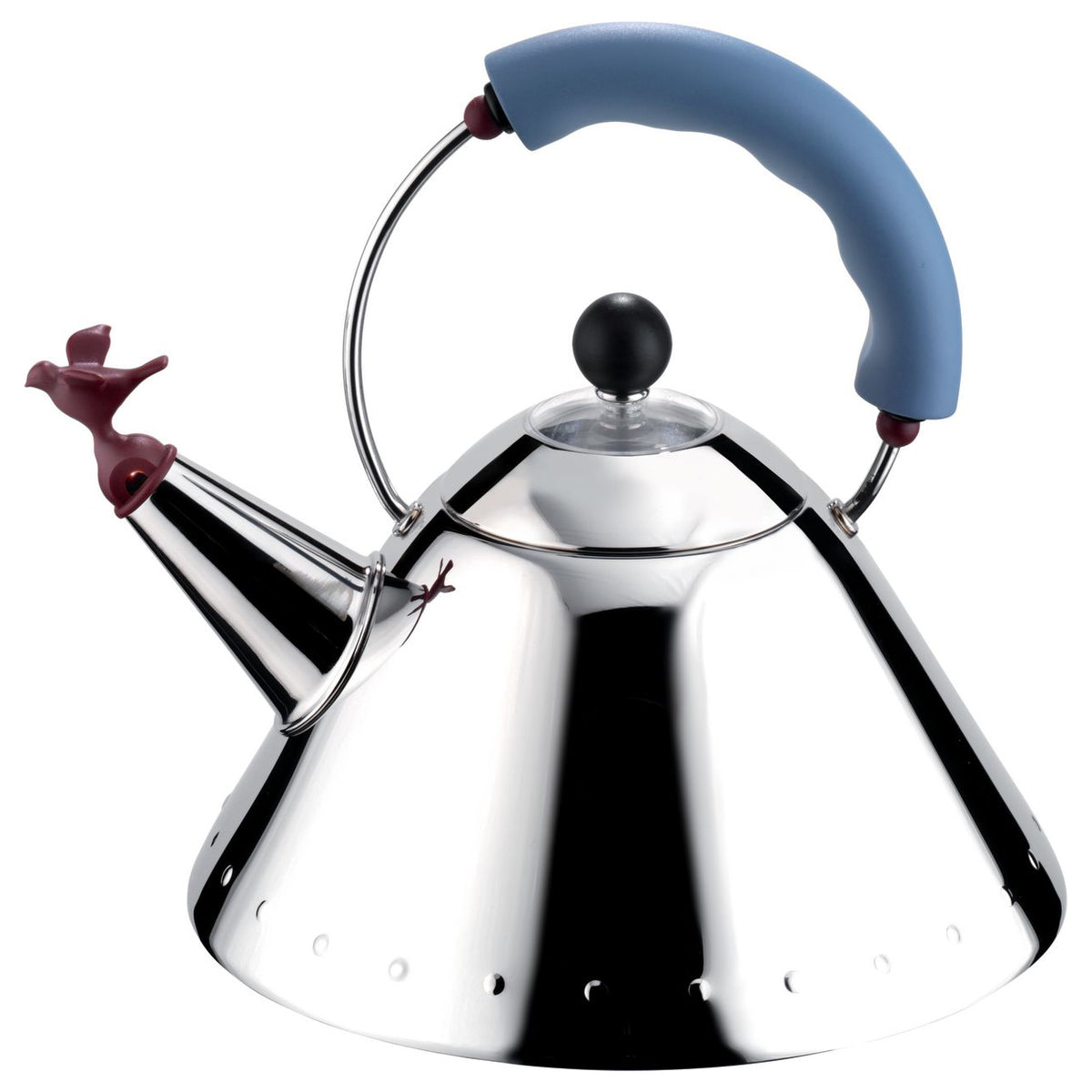 Alessi - 9093 Wasserkessel | poliert / hellblau