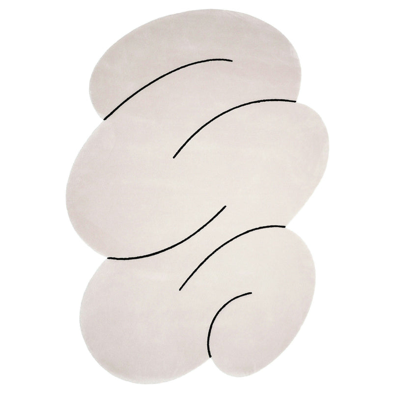 Okej - Squiggle Teppich, Cloud Gray | large