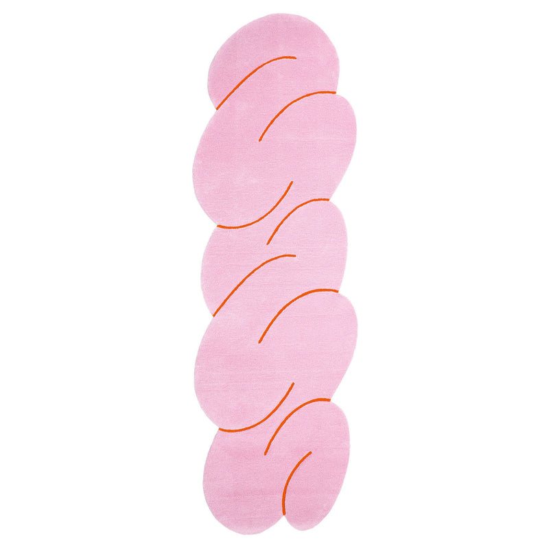 Okej - Squiggle Teppich, Pink Melange | small