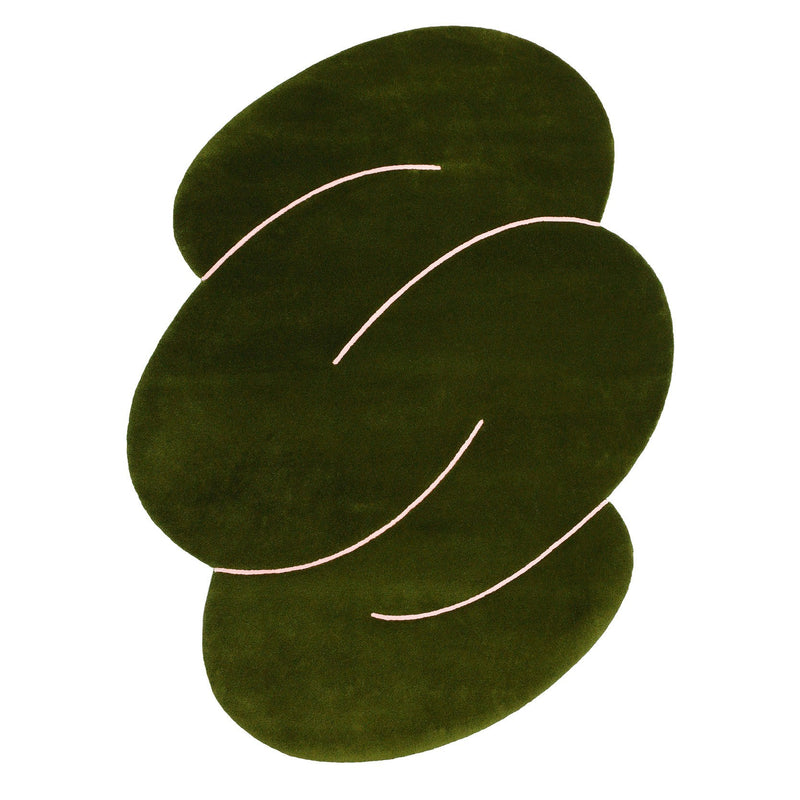 Okej - Squiggle Teppich, Moss Green | small