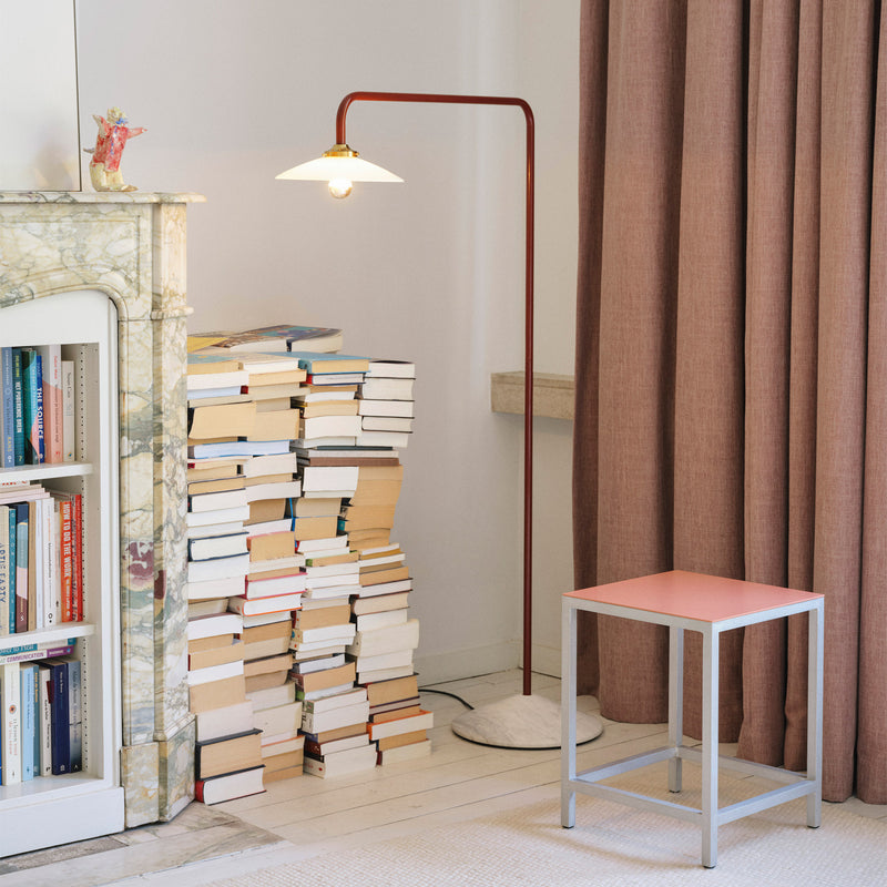 Valerie Objects - Standing Lamp N°1 Stehleuchte Marmor | Ziegelrot