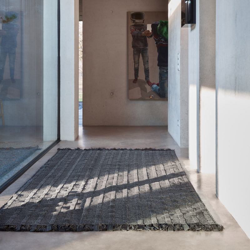 Nomad - Rubber Rug black | 120 x 80 cm