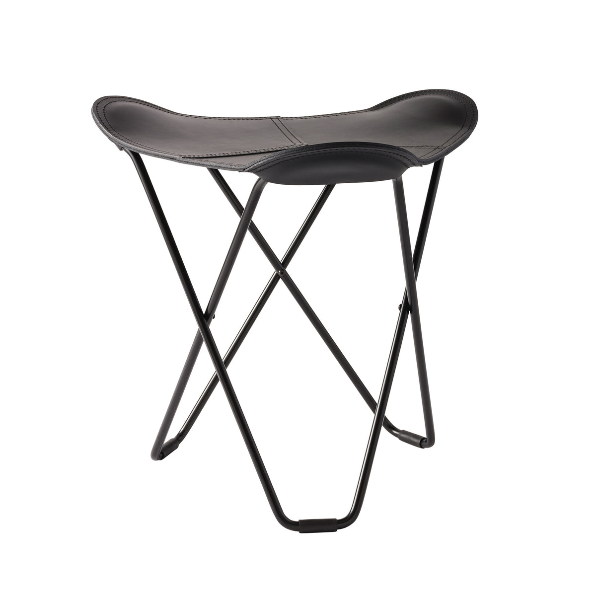 cuero - Pampa Flying Goose Hocker | schwarz