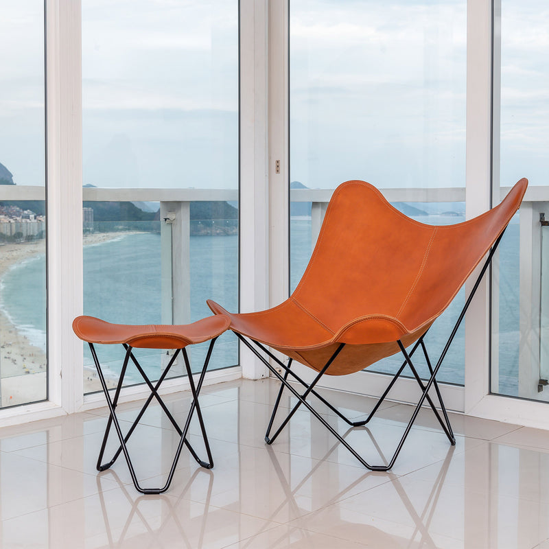 cuero - Pampa Mariposa Butterfly Chair