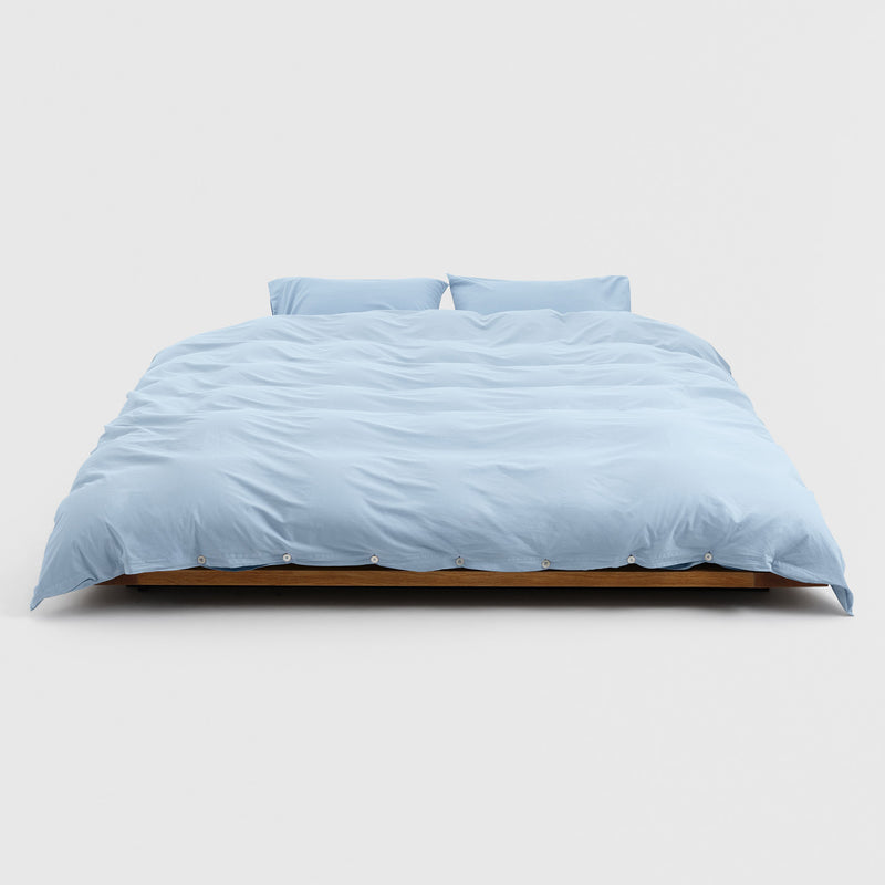 Tekla - Perkal Kissenbezug | 40 x 80 cm / morning blue, 50 x 70 cm / morning blue, 60 x 70 cm / morning blue, 65 x 65 cm / morning blue, 80 x 80 cm / morning blue