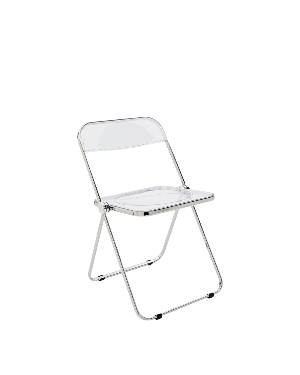 Anonima Castelli - Plia Klappstuhl | transparent / Stahl verchromt