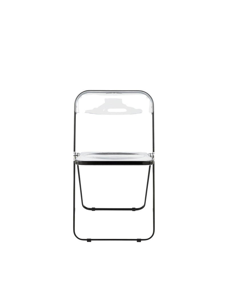 Anonima Castelli - Plia Klappstuhl | transparent / Stahl schwarz