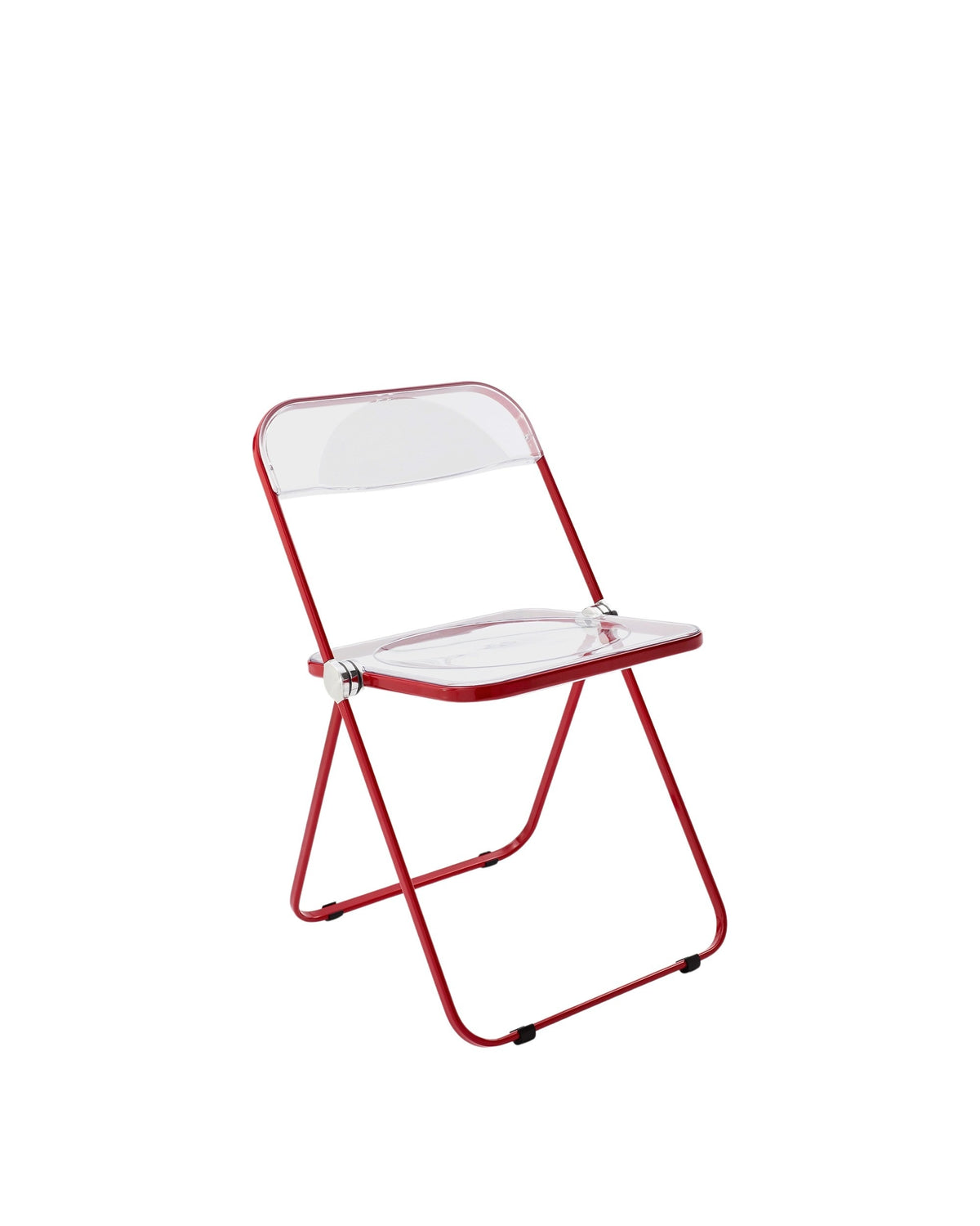 Anonima Castelli - Plia Klappstuhl | transparent / Stahl rot