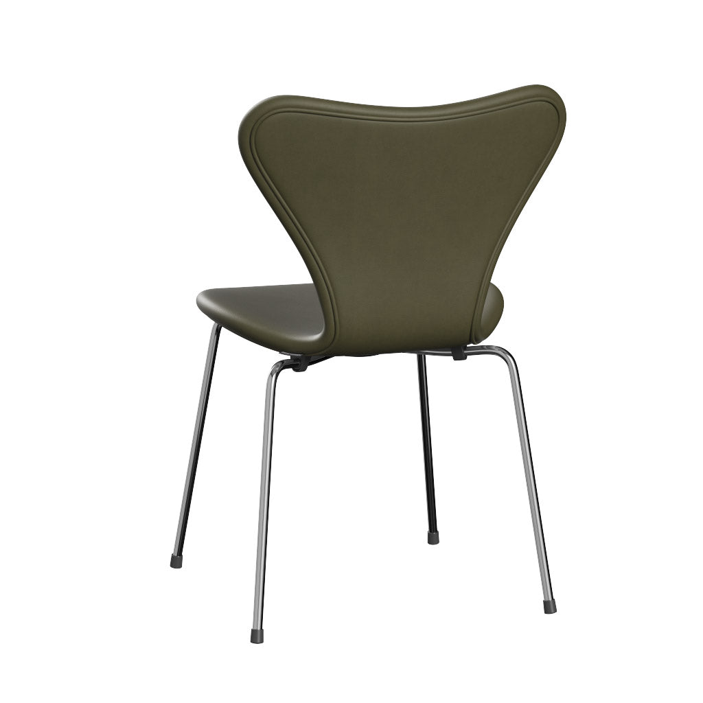 Fritz Hansen - Serie 7 Stuhl Vollpolster Leder | moss green