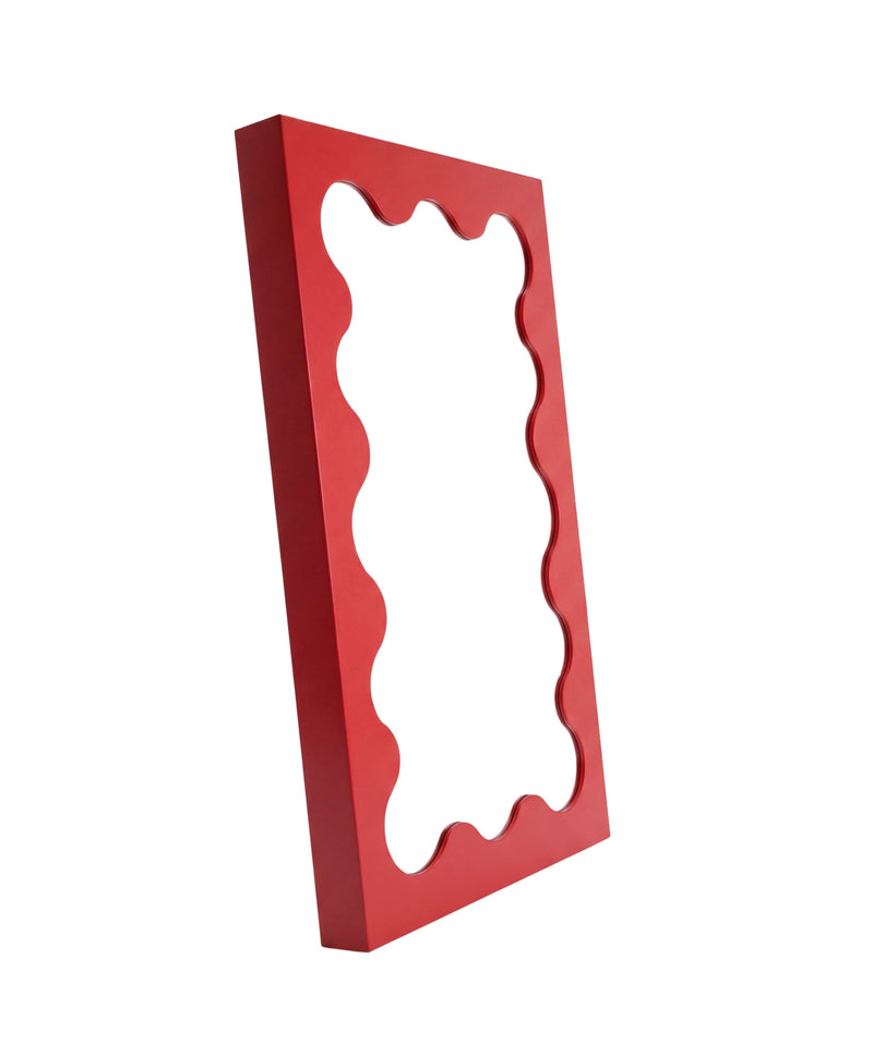 Gustaf Westman - Curvy Spiegel | bright red