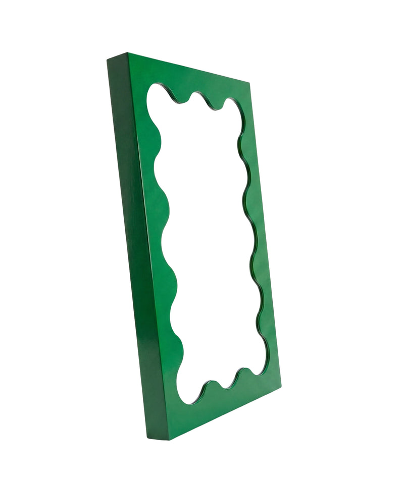 Gustaf Westman - Curvy Spiegel | dark green