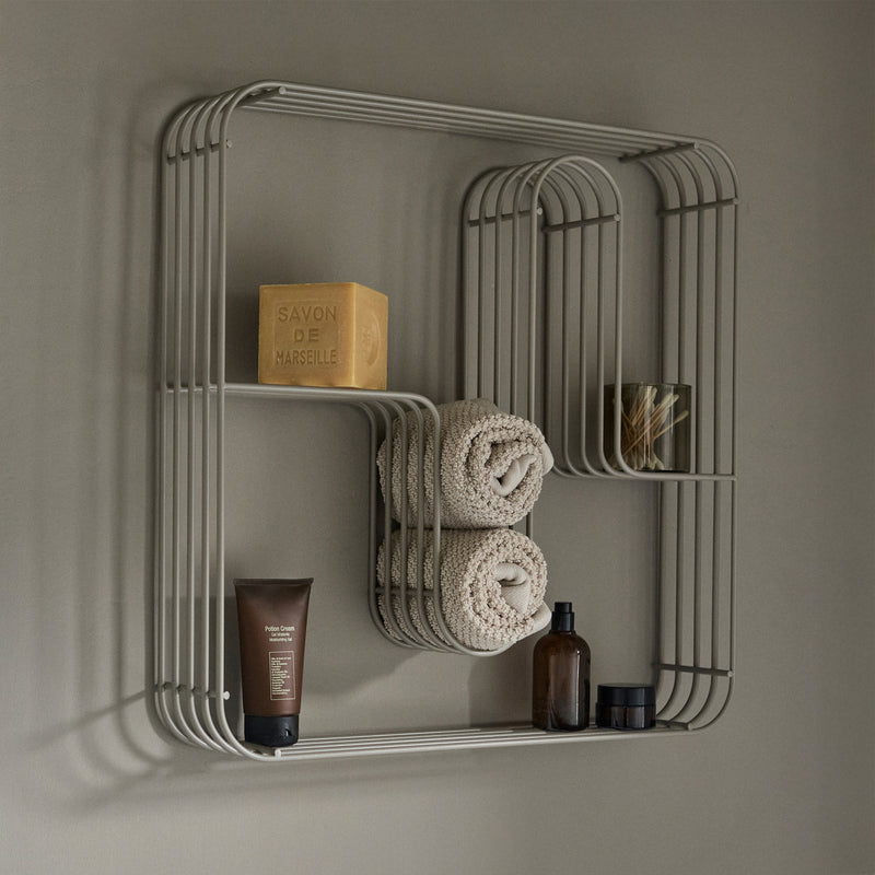 AYTM - Curva Wandregal quadratisch | taupe