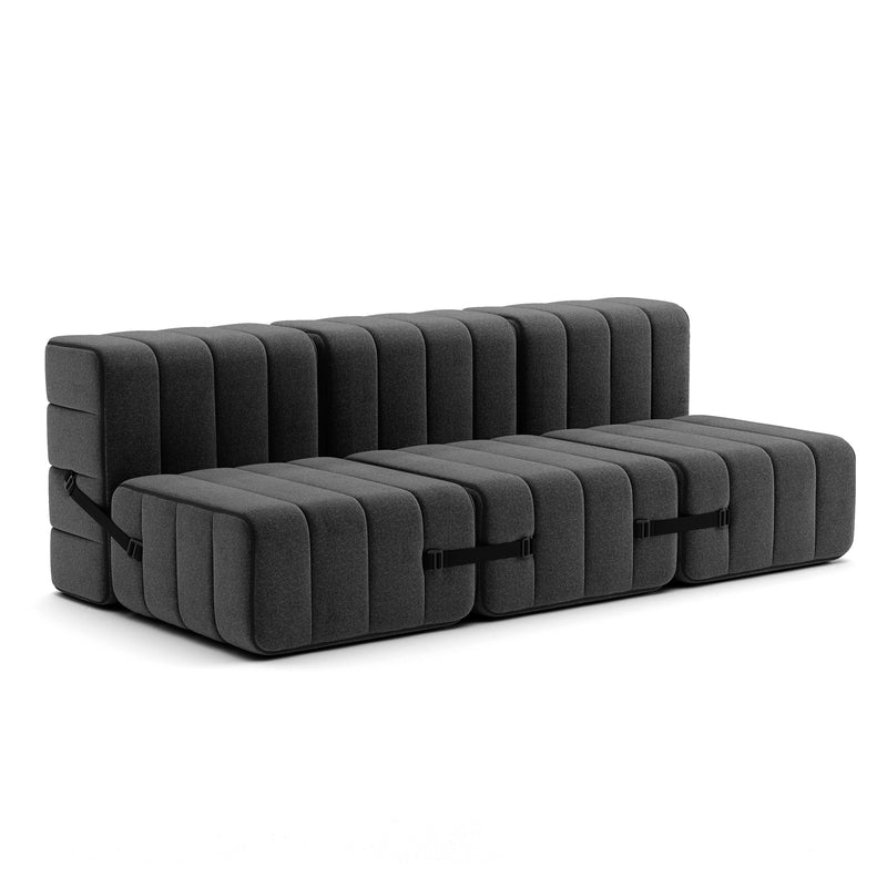 Ambivalenz - Curt Sofa | Dama - 0004 (dunkelgrau) / Set 6