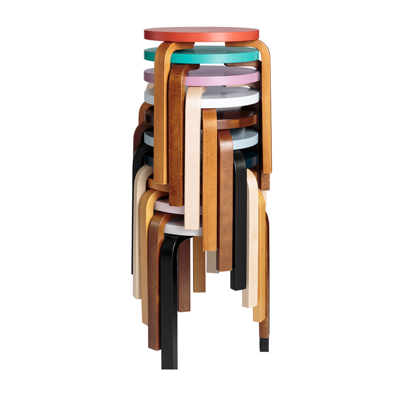 Artek - Hocker 60 | orange lackiert