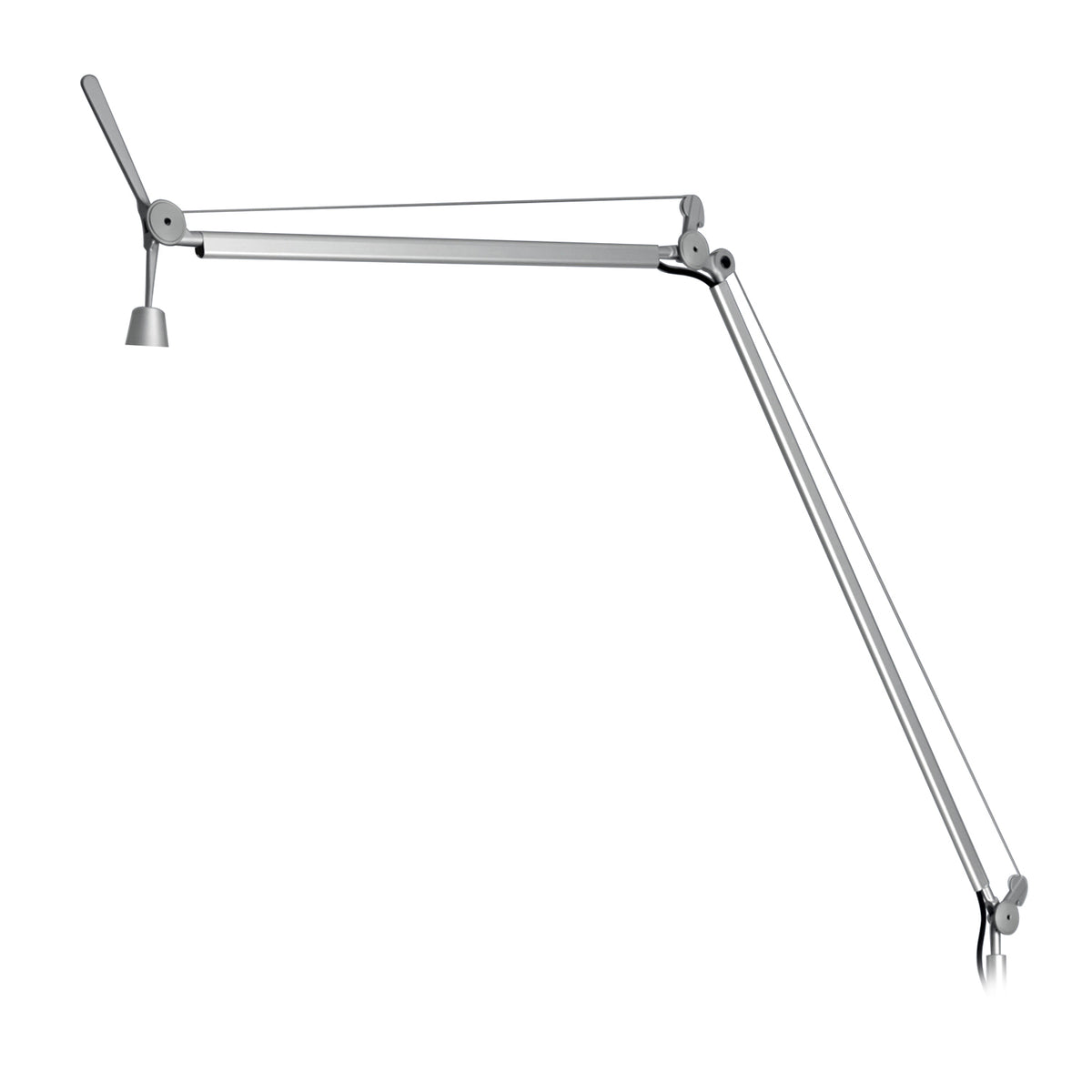 Artemide - Tolomeo Mega LED-Stehleuchte, Body &amp; Dimmer | alusilber