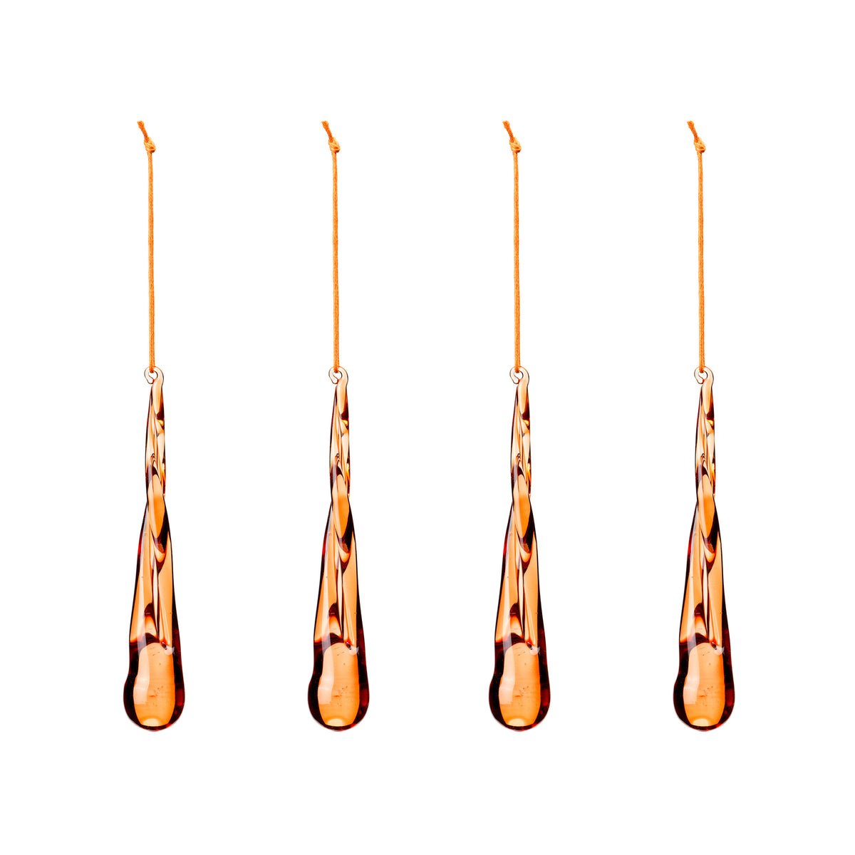 Broste Copenhagen - Christmas Tear Deko-Anhänger | pumpkin orange