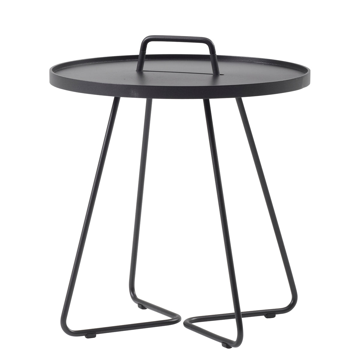 Cane-line - On-the-move Beistelltisch Outdoor | Ø 52 cm / schwarz