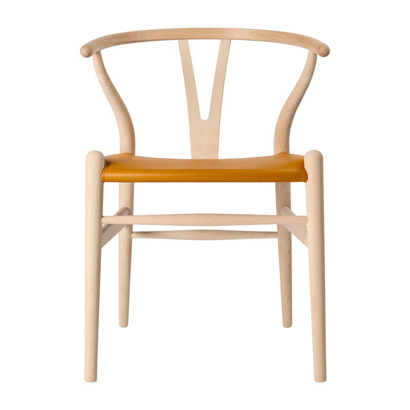 Carl Hansen - CH24P Wishbone Chair | Leder (Loke 7050) / Buche geseift