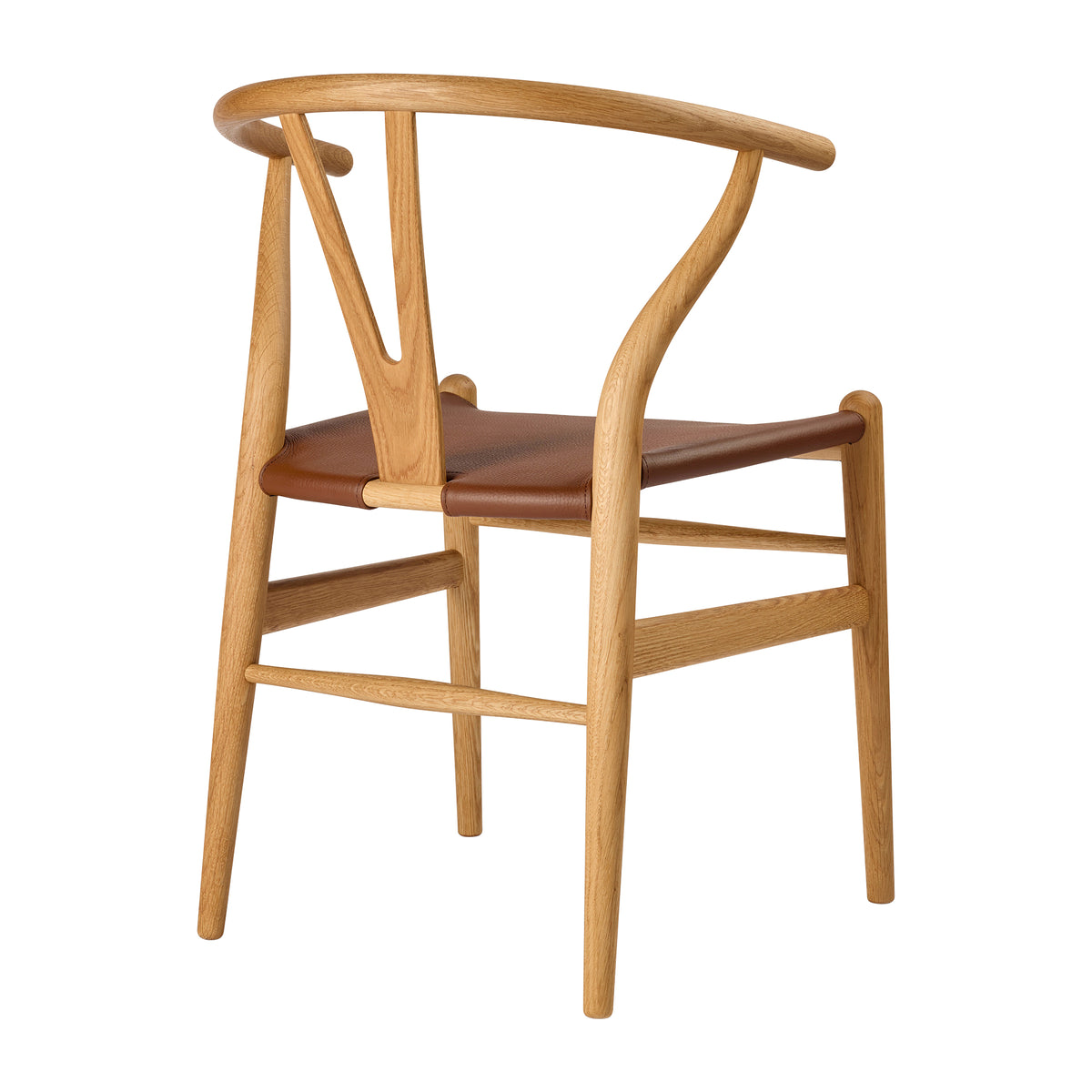 Carl Hansen - CH24P Wishbone Chair | Leder (Loke 7060) / Eiche geölt