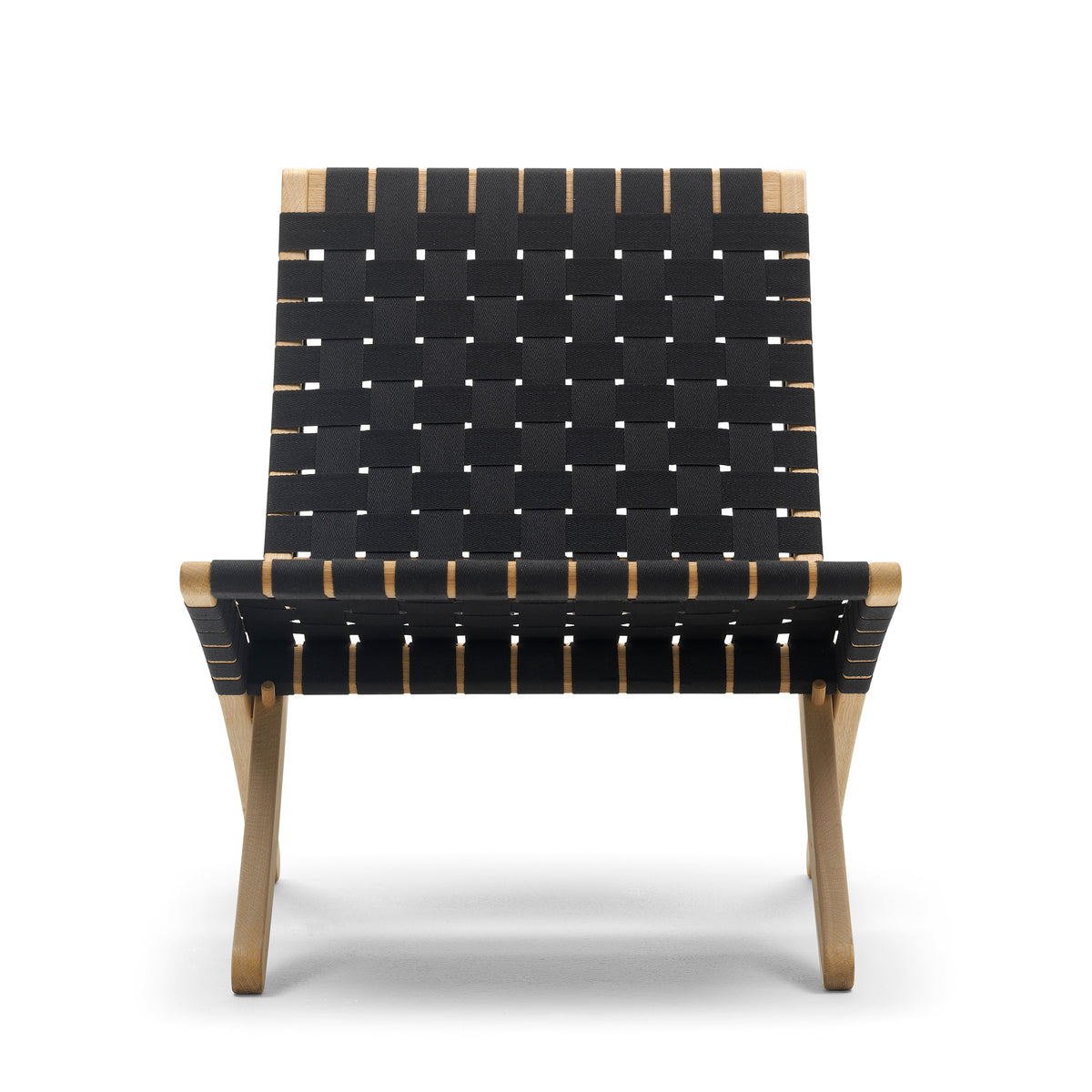 Carl Hansen - MG501 Cuba Chair | Baumwollgeflecht schwarz / Eiche geölt 