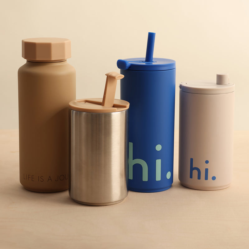 Design Letters - Hi Travel Trinkhalm-Becher
