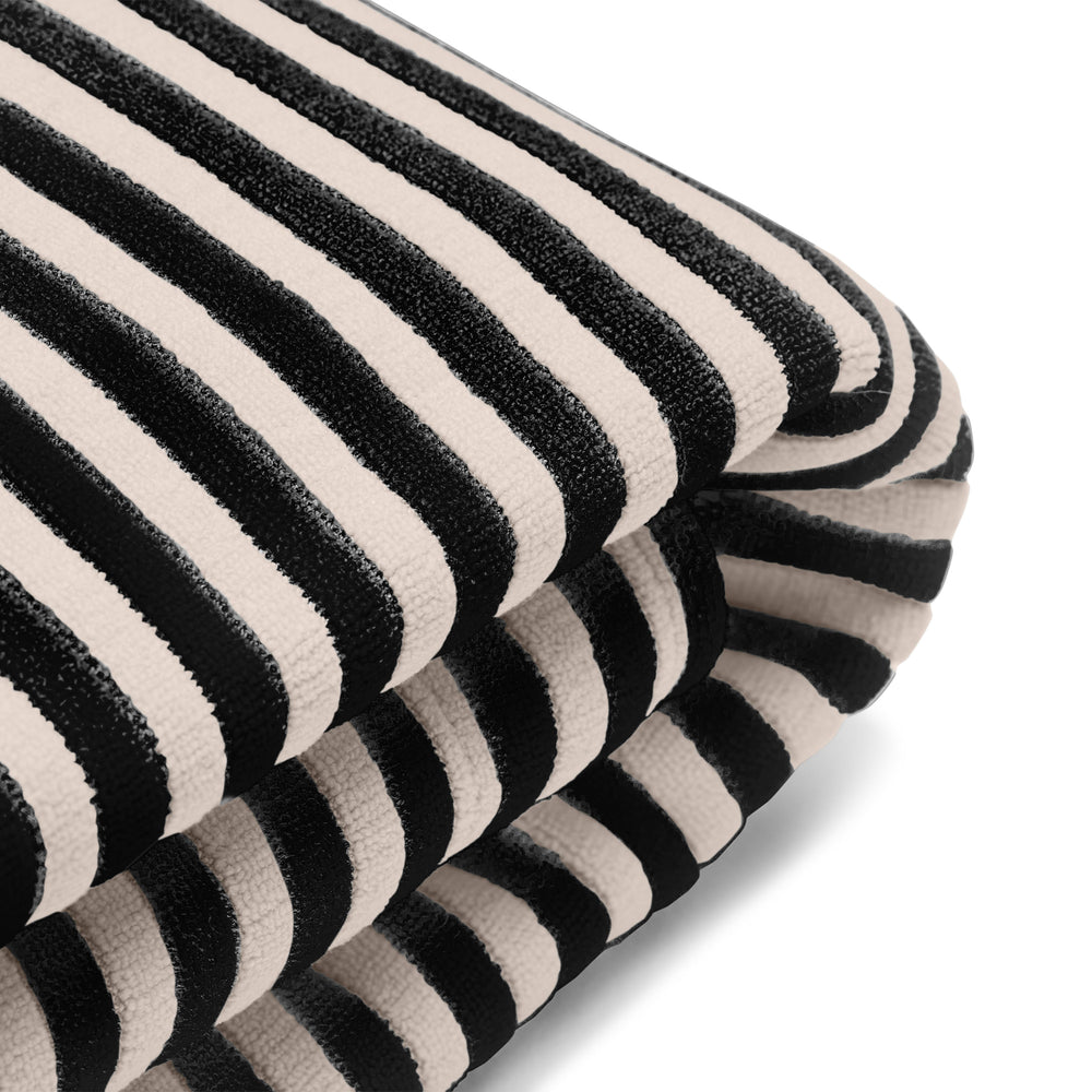 Fatboy - Bezug für Original Slim Terry Sitzsack | black / cream