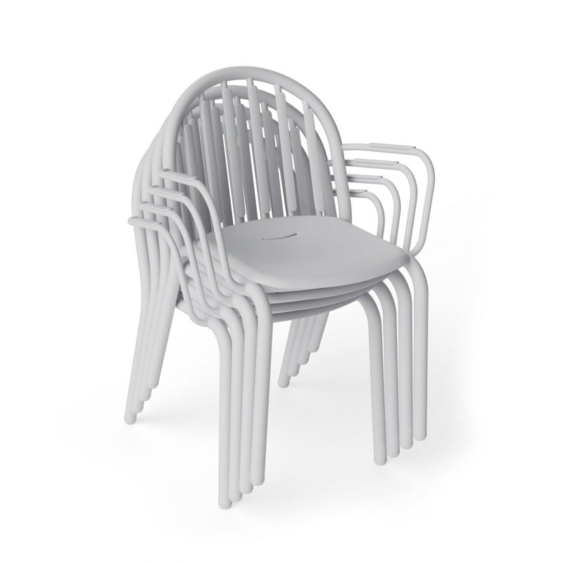 Fatboy - Fred's Outdoor Tisch 220 x 100 cm + Armlehnstuhl (4er Set)