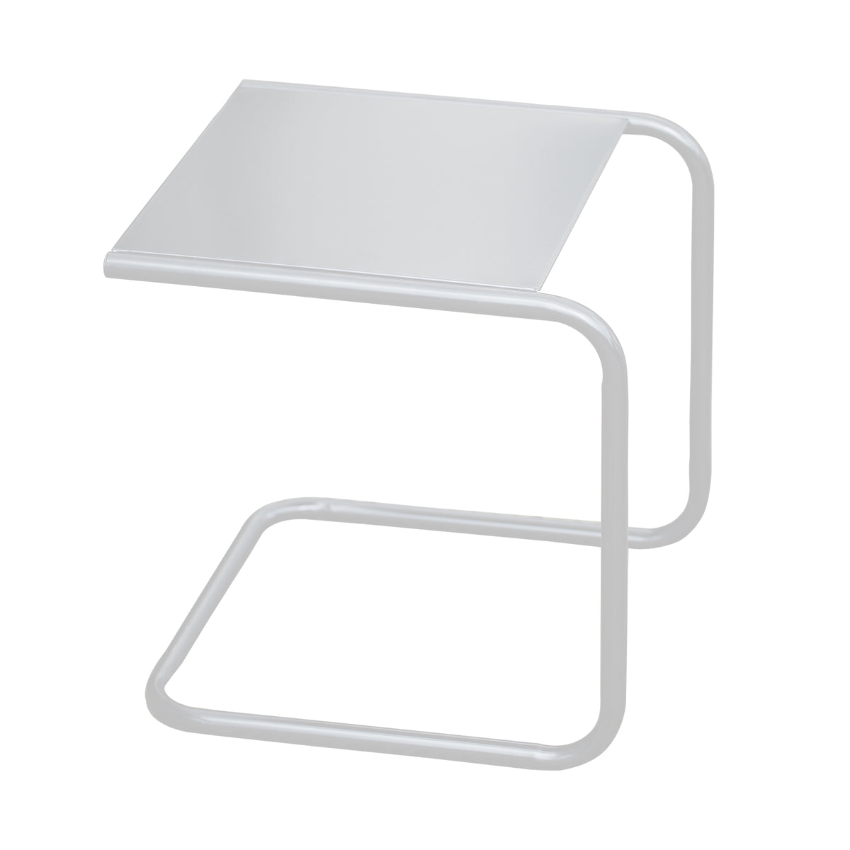 Fiam - Club Beistelltisch | weiß / Aluminium weiß