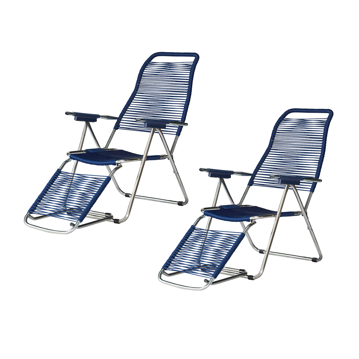 Fiam - Liegestuhl Spaghetti (2er-Set) | blau