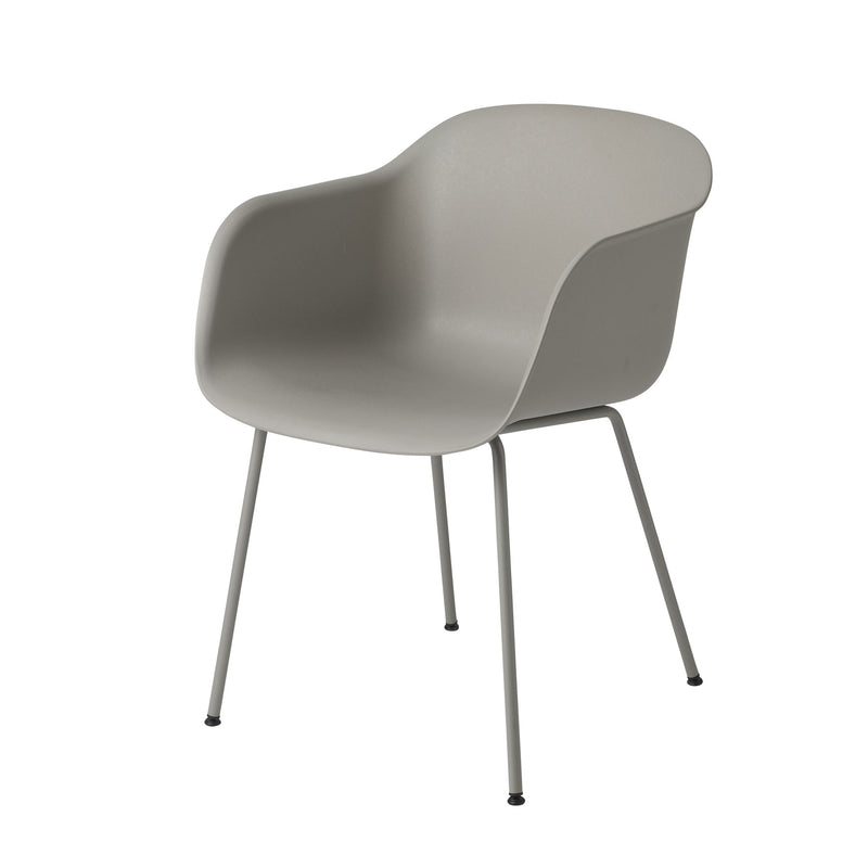 Muuto - Fiber Chair Tube Base | grau / grau